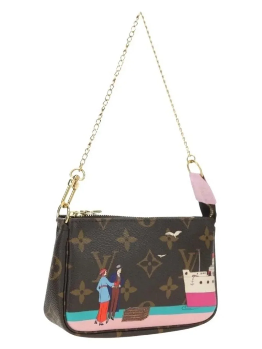 LOUIS VUITTON Monogram Mini Pochette Accessoires Pouch M62141 LV Auth 179815M